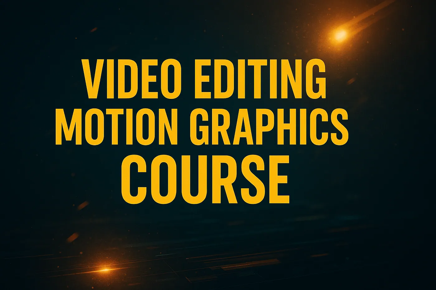 Video Editing Motion Graphics Course: Master Dynamic Visual Storytelling